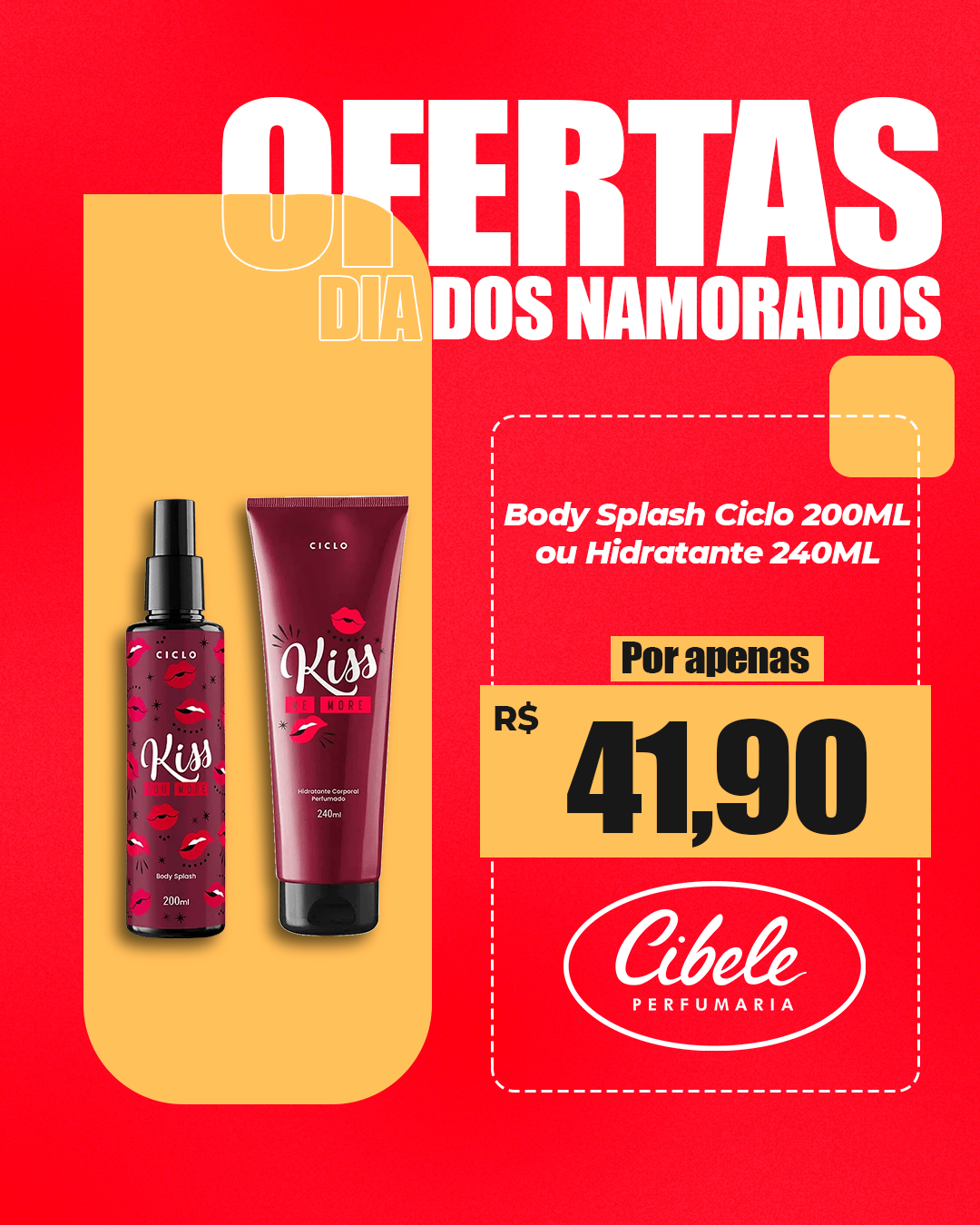 Body Splash Ciclo 200ml ou Hidratante 240ml