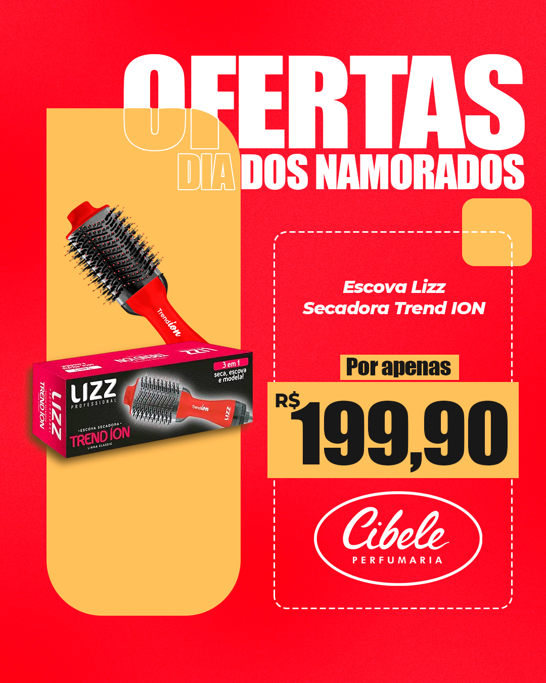 Escova Lizz Secadora Trend Ion