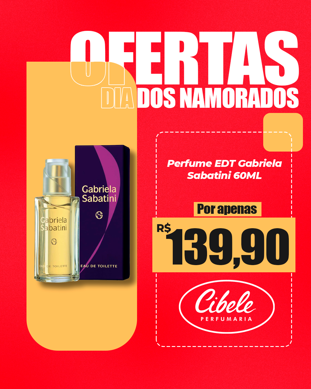 Perfume EDT Gabriela Sabatini 60ml